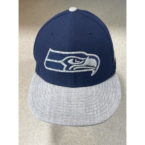 New Era-Seattle Seahawks Hat/Cap Unisex Adult-NFL Football Sz 7-1/8 Sports Wear - Picture 2 of 9